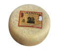 Une tomme de brebis au coulis de piment d'Espelette — tomme Pyrénées Béarn