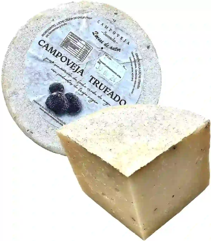Quart de tomme brebis truffée — truffe noire d'Espagne Soria