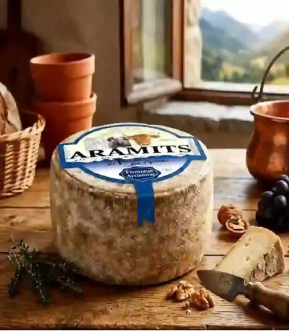 Tommette mixte brebis et vache des Pyrénées — Fromagerie d'Aramits entière