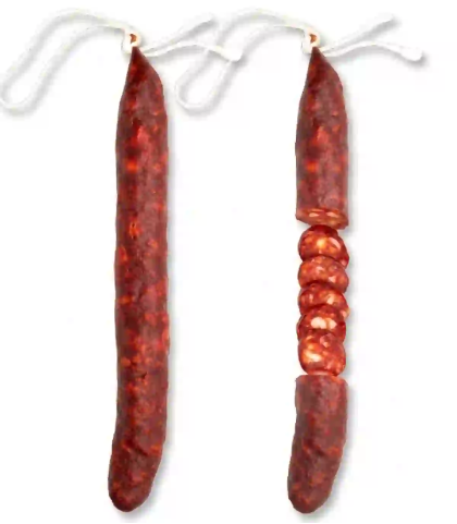 Chorizo doux Obach emballage sous vide — charcuterie artisanale