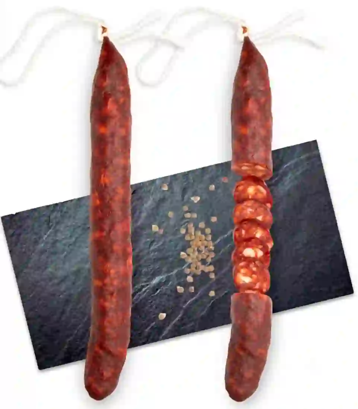 Chorizo doux artisanal Obach — charcuterie catalane pur porc