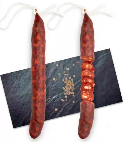 Chorizo doux artisanal Obach — charcuterie catalane pur porc