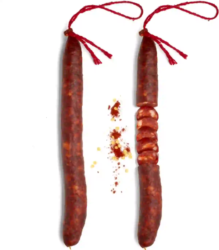 Chorizo piquant Obach sous vide — charcuterie artisanale Catalogne