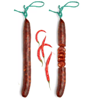 Chorizo súper piquant Obach sous vide — charcuterie artisanale Catalogne