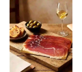 Jambon de Teruel tranché pour l'apéro — première appellation d'origine Espagne