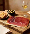 Jambon de Teruel tranché pour l'apéro — première appellation d'origine Espagne